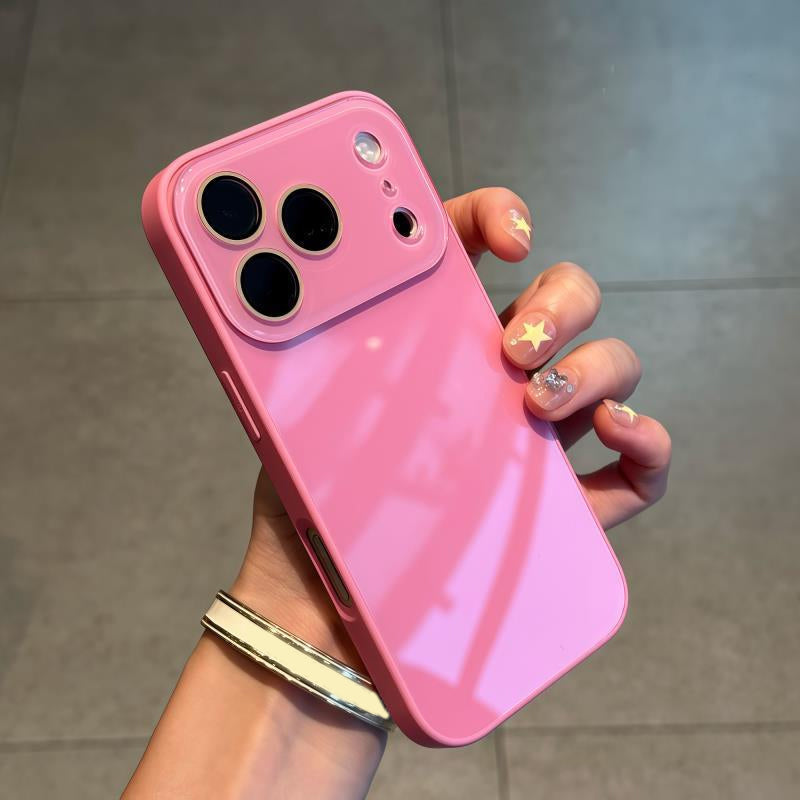 Simple & Elegant Full-Coverage Phone Case β Crystal Clear Glossy Finish β Slim Drop-Proof Protection β Anti-Yellowing Silicone Cover π‘οΈ