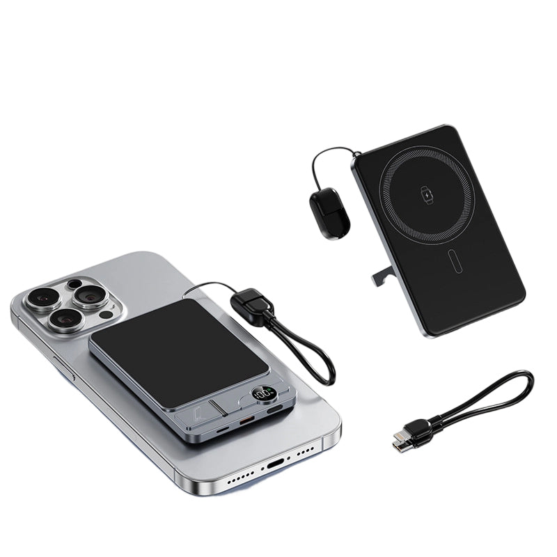 π LIMITED-TIME 50% OFF! β¨ 3-in-1 Magnetic Portable Charger β Wireless, Built-in Stand, Slim π