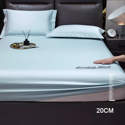 Ice Cooling Silky Bed Fitted Sheet & Pillow Cover