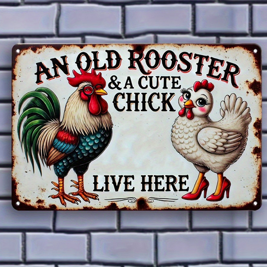 🐓 Vintage Chicken Coop Metal Tin Sign