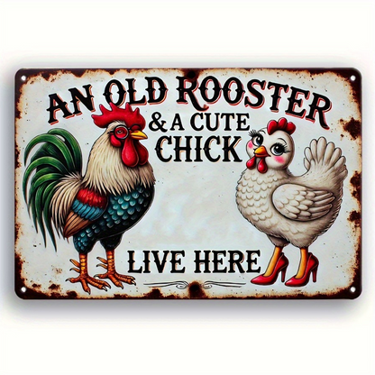 🐓 Vintage Chicken Coop Metal Tin Sign