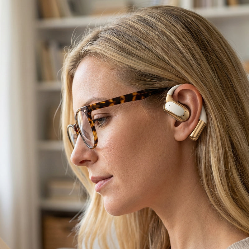 ⏳Limited time offer!🎧 Open-ear headphones with 72-hour battery life, secure fit for workouts and commutes ✨