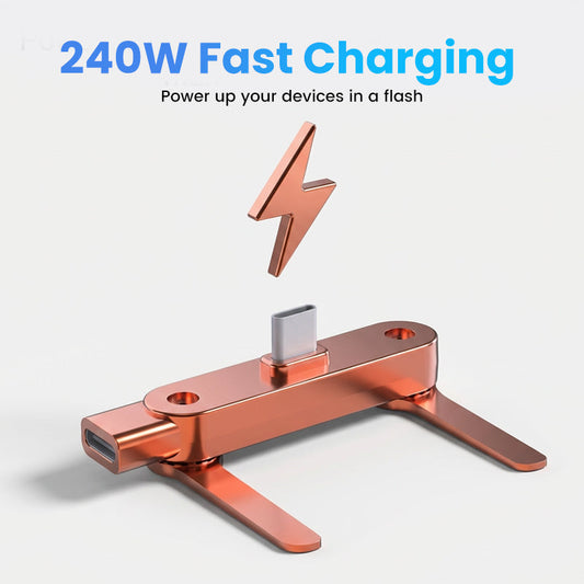 🔋 50% OFF NOW! ⚡ Fast Charging Adapter with 360° Foldable Phone Stand – Universal Compatibility, Compact Design & Hands-Free Viewing 📱