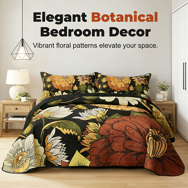 🎁New arrival 50% OFF💥Retro Floral Bedding 3-Piece Set