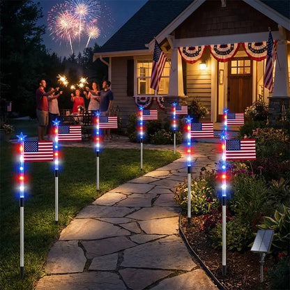 Outdoor Solar Flag Stake Lights