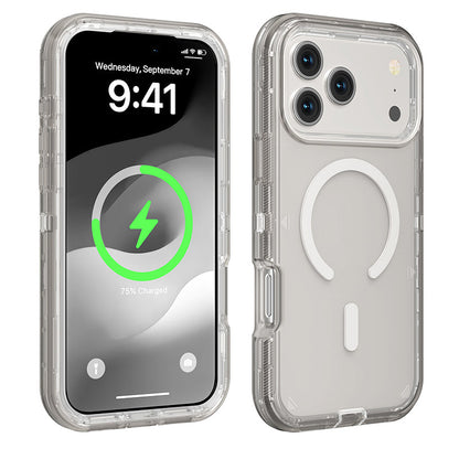 📱Shockproof Clear Magnetic Phone Case🛡️ – Strong Magnetic Lock, Anti-Yellowing & 360° Protection