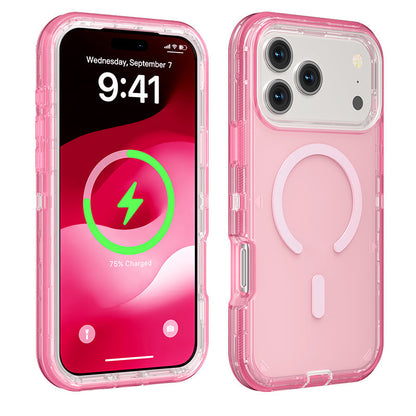 📱Shockproof Clear Magnetic Phone Case🛡️ – Strong Magnetic Lock, Anti-Yellowing & 360° Protection