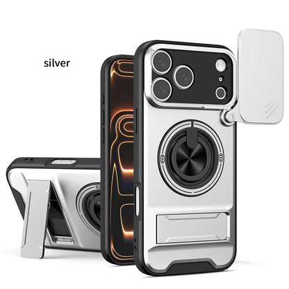 ⏳Time-Limited Special⏰4-in-1 Protective Case – Slider, Ring Holder, Magnet, 5 Colors 🔧